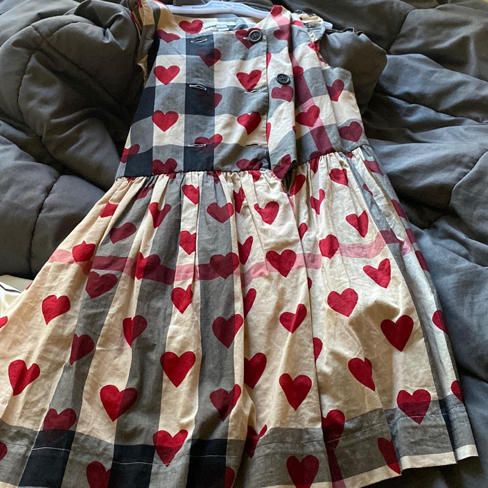 Size 10 girls Burberry dress authentic